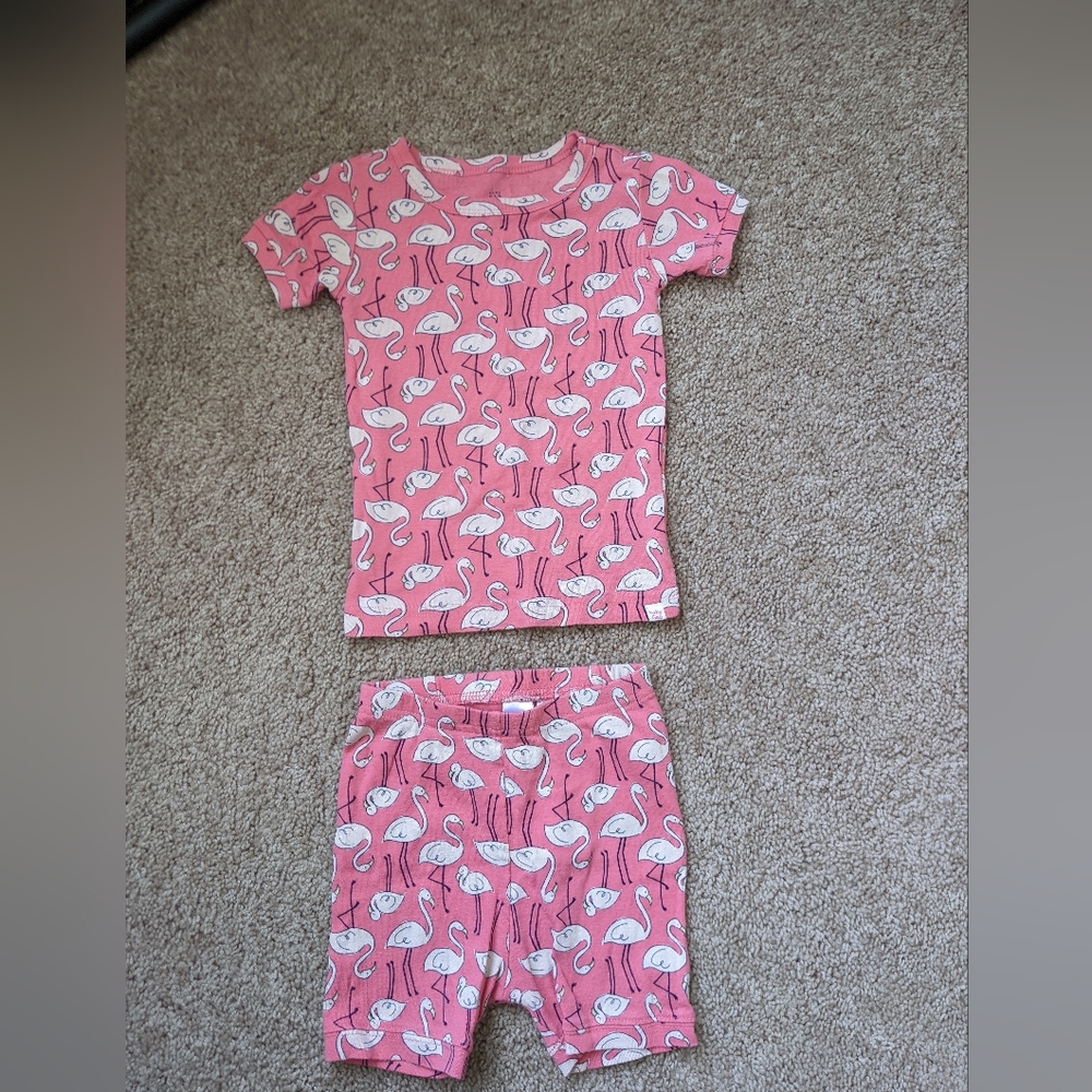 GAP kids Toddler Girl Flamingo Pajamas.